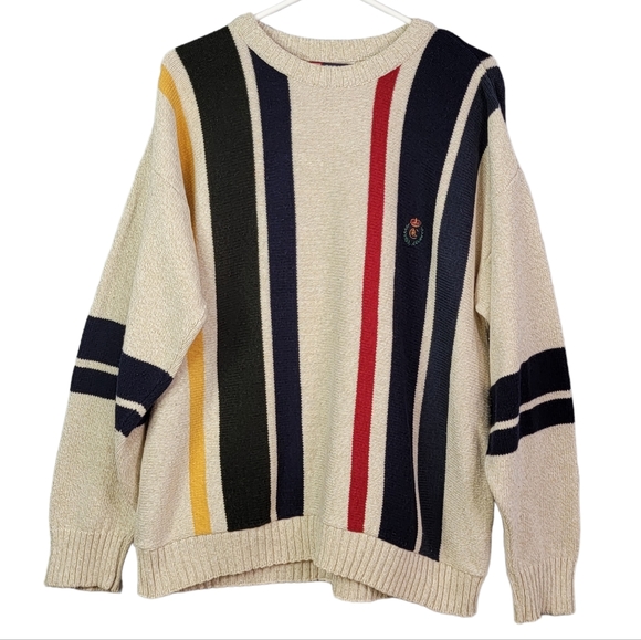Ralph Lauren Other - Chaps Ralph Lauren Vintage 90's Y2K Stripped Color Block Crewneck Sweater XL